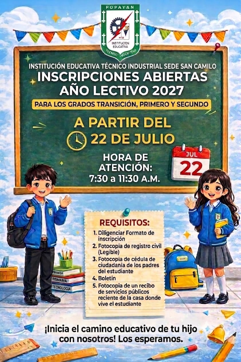 Matrículas 2027 — Sede San Camilo